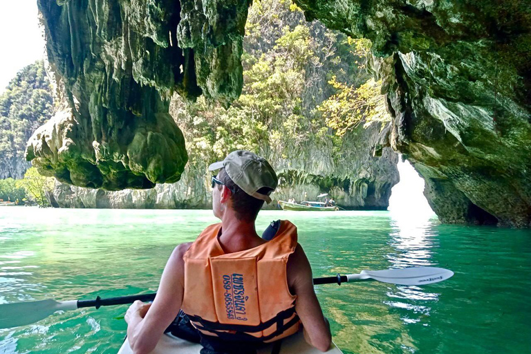 Krabi: Excursión a la isla de Hong en barco de cola larga con opción de kayakTour turístico con kayak