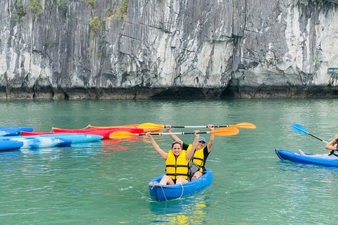 Hanoi: Ha Long Bay Day Cruise with Lunch, Cave & Kayaking Pick up in Hanoi old quarter
