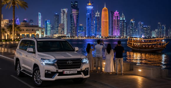 Doha: 4-Hour Guided Night City Tour with Dhow Boat Ride