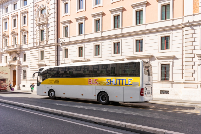 Rom: Shuttle-Bus-Transfer zum/vom Flughafen FiumicinoHin- und Rückfahrt: Flughafen Fiumicino (FCO) - Rom