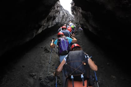 Mount Etna: Trekking at 3,000 meters among smoking craters and basic drone video of the summit craters