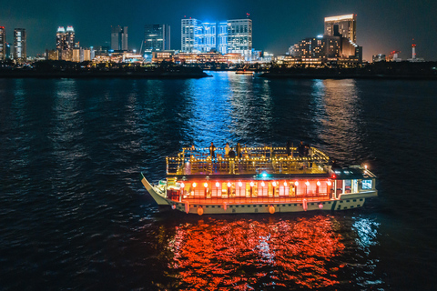 Tokyo Limited-Date Cherry Blossom Route Cruise & Show & Meal Sakura Exclusive: 90-Min Night Cruise & Show & Sukiyaki