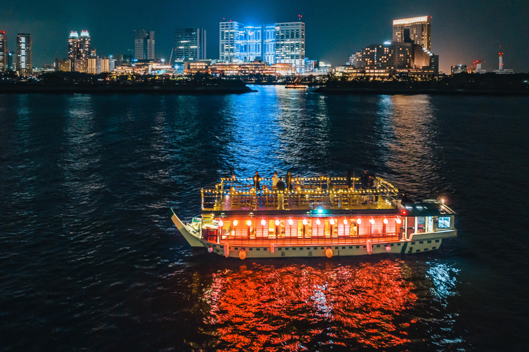 Tokyo Limited-Date Cherry Blossom Route Cruise & Show & Meal Sakura Exclusive: 90-Min Night Cruise & Show & Sukiyaki