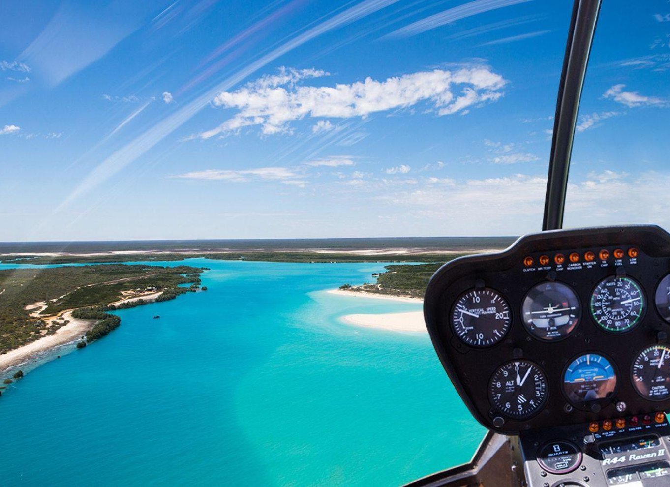 Broome: Helikopterflyvning og rundvisning på Willie Creek Pearl Farm