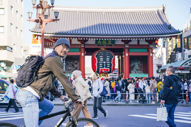 Excursion à vélo de 5 heures à Tokyo et Edo avec déjeunerTokyo : 5 heures de cyclisme historique avec déjeuner