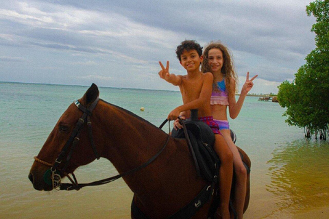 Punta Cana: Horseback Ride and Swim with Hotel Pickup