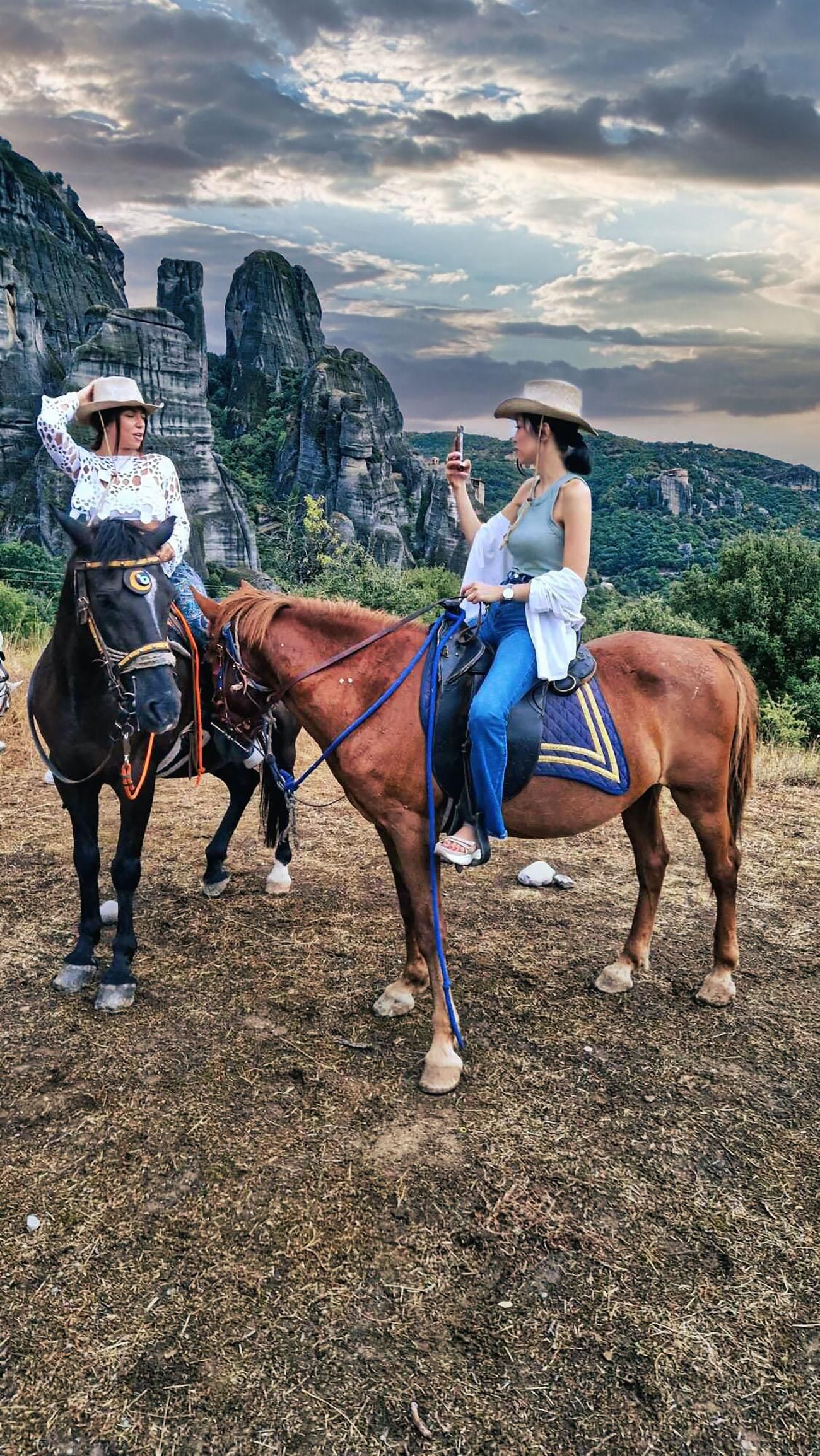 Kastraki: Meteora-Reiten am Morgen mit Klosterbesuch