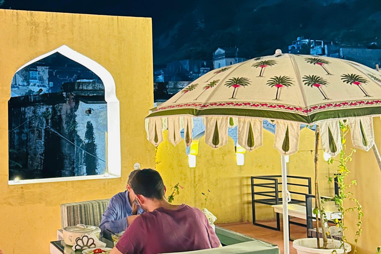 Jaipur: Amer Fort Rooftop Cooking Class with Dinner