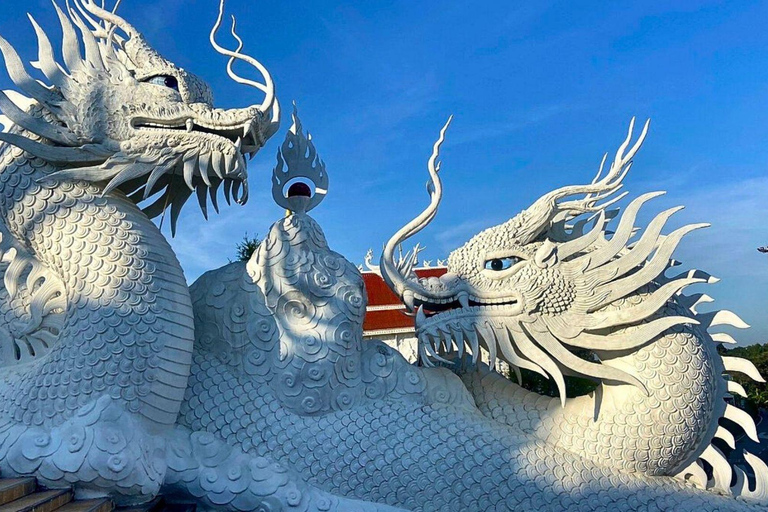 Chiang Mai: Weiße, blaue und große Buddha-Tempel in Chiang Rai