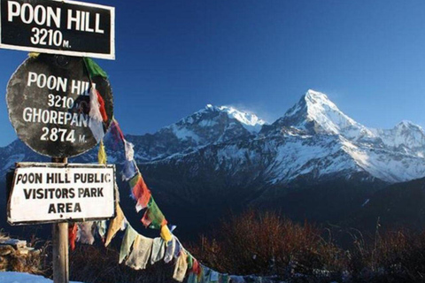 Katmandou : 3 jours de randonnée guidée à Ghorepani Poon HillAu départ de Katmandou : randonnée de 3 jours à Poon Hill au lever du soleil