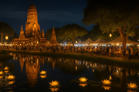 Ayutthaya: Night Heritage Festival River Cruise Incl Dinner