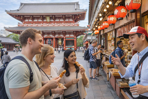 Tokyo: Tsukiji Market + Sensoji Temple: Food & Culture Tour
