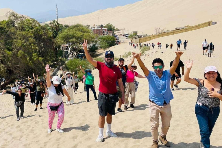 Depuis Lima : Ica et Nazca Huacachina + vins + survol