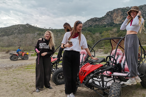 Side/Belek: ATV & Zipline Combo w/ Riverside Swimming Break Shared ATV Quad Safari Off-Road Adventure (Double)