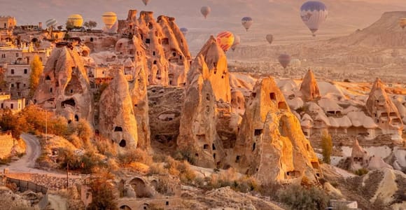 Kemer: Cappadocia Tour with Cave Hotel & Balloon Watching