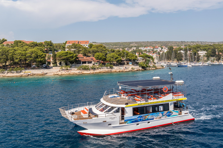 Split: Hvar, Brač en Pakleni Cruise met Lunch en Drankjes