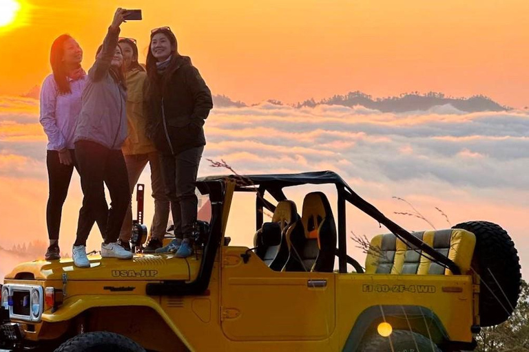 Bali: Shared Mount Batur Sunrise Jeep Tour with Hot Springs Shared Jeep Tour and Hot Spring with Transfer