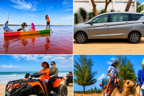 From Dakar or Mbour: Pink Lake with ATV, canoe, camel, lunch
