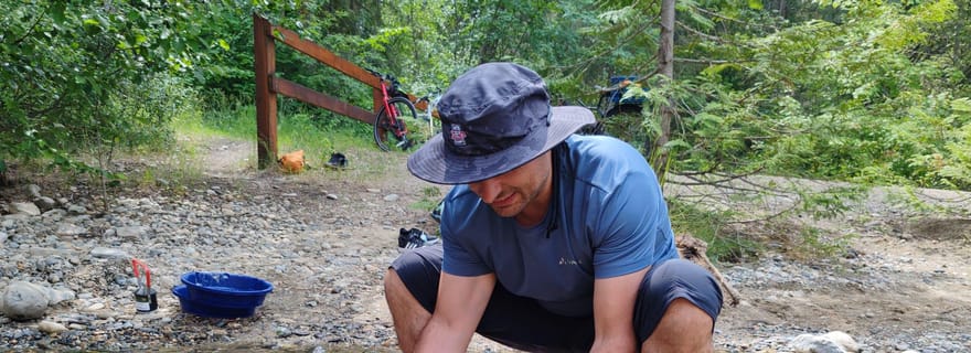 Kelowna : expérience d'orpaillage dans l'Okanagan au Scenic Canyon