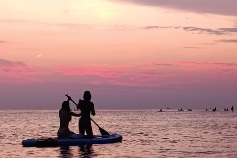 Barcelona: Sunset Paddle Surfing Session + Instructor + Photos Barcelona: Sunset Paddle Surf Outing + Instructor + Photos