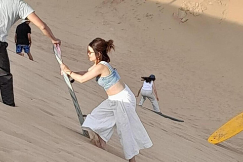 Agadir: Sandboarding with Optional Dinner & Quad Bike Tour Agadir: Sandboarding at Sunset with Dinner & Quad Option