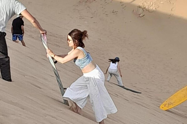 Agadir: Sandboarding with Optional Dinner & Quad Bike Tour Agadir: Sandboarding at Sunset with Dinner & Quad Option