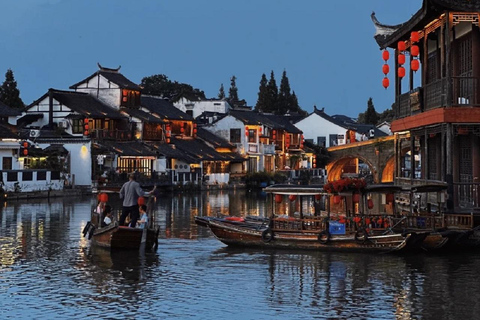 Twilight Zhujiajiao: Scenery, Sunset, and Lantern Lights