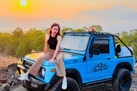 Bali: Mount Batur Sunrise Private Jeep Tour with Hot Springs All inclusive Jeep Tour without Transfer & Hot Springs