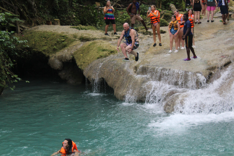 Ocho Rios: Blue Hole & River Tubing Tour with Pickup From Montego Bay Hotels & Port