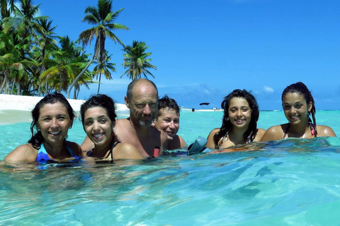 From Bayahibe: Saona Island Beach and Sunset Catamaran Party