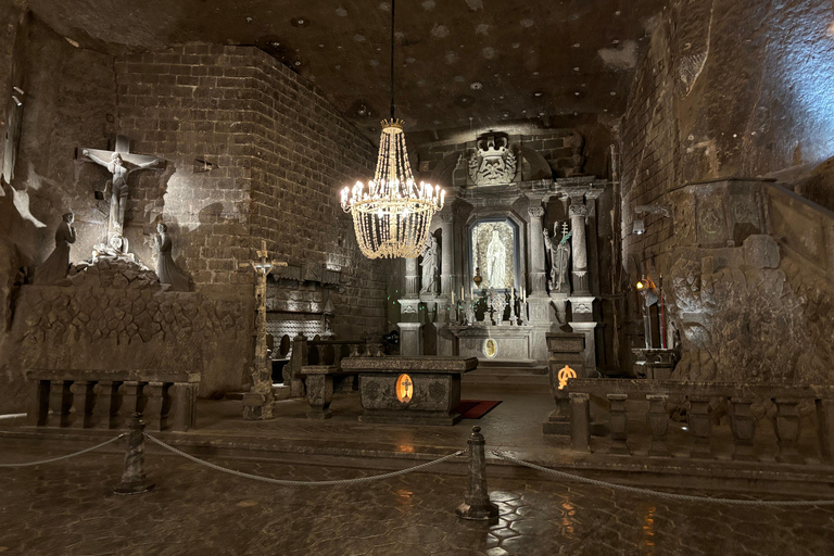 Cracovie : Visite guidée de la mine de sel de Wieliczka avec transferts à l&#039;hôtel