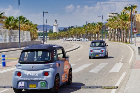 Málaga: City Tour en coche eléctrico y paseo por el centro histórico