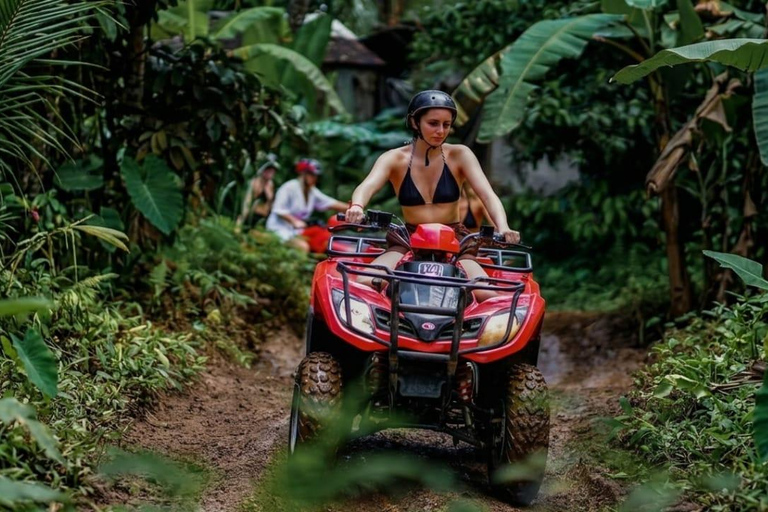 Ubud: Cave ATV, Lazy River Tubing & Zipline in Rice Terrace River Tubing only - No Other Activities