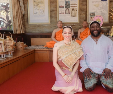 Bangkok: Cerimónia de casamento budista tailandesa com sessão fotográfica