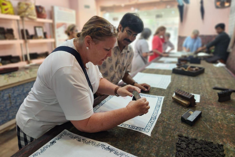 Jaipur: Workshop blokdrukken in het hart van het stadscentrum