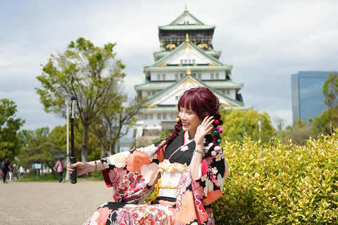 Osaka: Kimono uthyrningsplan för vuxnaKimono hyra 90 minuter plan (för vuxna)