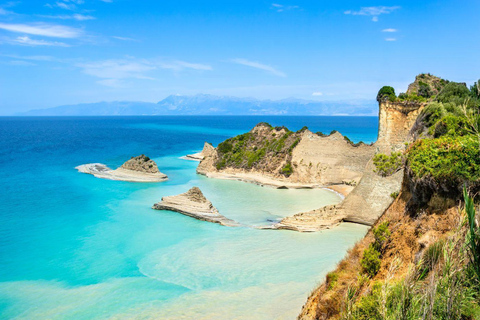 Corfù: Canal d'Amour, Capo Drastis e scogliere di LogasCorfù: tour del Canal d'Amour, Capo Drastis e delle scogliere di Logas