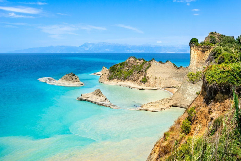 Corfù: Canal d'Amour, Capo Drastis e scogliere di LogasCorfù: tour del Canal d'Amour, Capo Drastis e delle scogliere di Logas