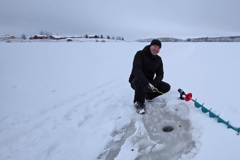 Levi: Ice Fishing Experience with Bonfire and Lunch