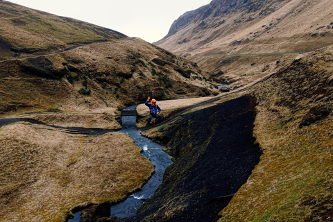 Vík: Zipline Adventure over Canyons and Waterfalls