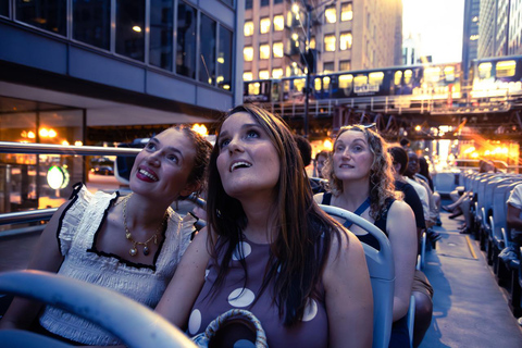 Chicago: Sunset Tour by Open-top Bus with Live Guide Panoramic Sunset Tour