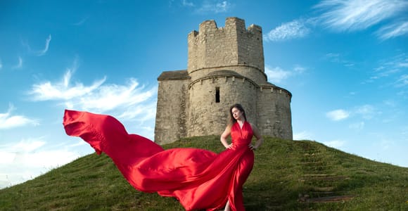 Zadar: Fliegendes Kleid Fotoshooting