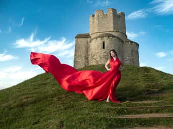 Zadar: Fliegendes Kleid Fotoshooting