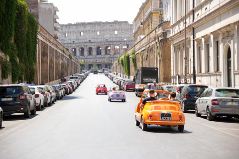 Timeless Rome: A Journey in Fiat 500 or Convertible Fiat 500 Shared Vintage Convertible Fiat 500 experience