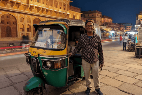 Jaipur: tour serale in tuk tuk con autista che parla inglese