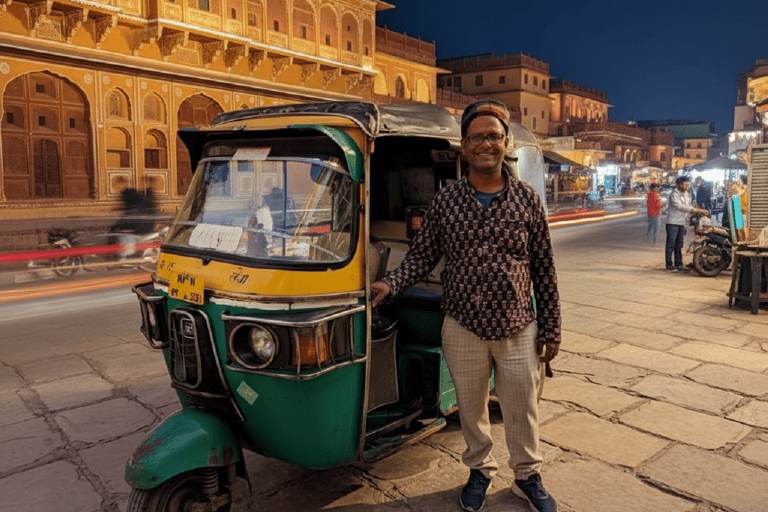 Jaipur: tour serale in tuk tuk con autista che parla inglese