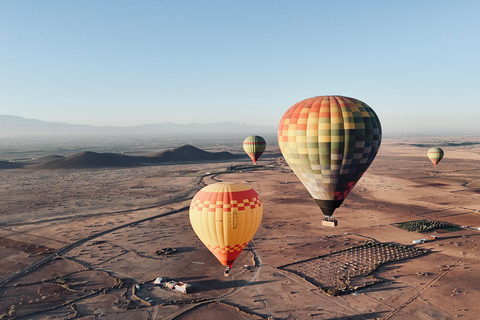 Marrakech: Hot Air Balloon Ride, rooftop view & Drone Video Sunrise Balloon Flight + Drone Video