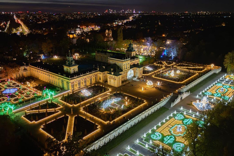 皇家花园灯光：维拉努夫宫夜间活动英语、西班牙语、德语、俄语、波兰语导览