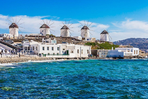Promenade et shopping à l&#039;heure dorée dans la ville de MykonosFrançais | Promenade et shopping à l&#039;heure dorée dans la ville de Mykonos
