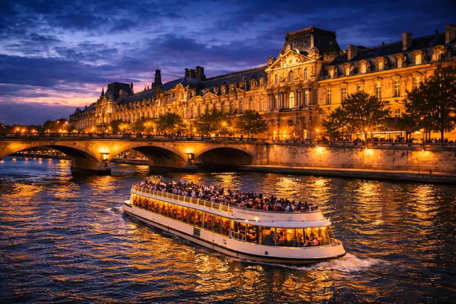 Paris: Tages- oder Abend-Flussfahrt mit musikalischem Ambiente. Foto: GetYourGuide